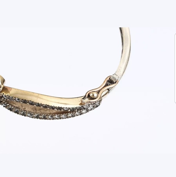 Large ruby & white topaz bracelet - Picture 3 of 3